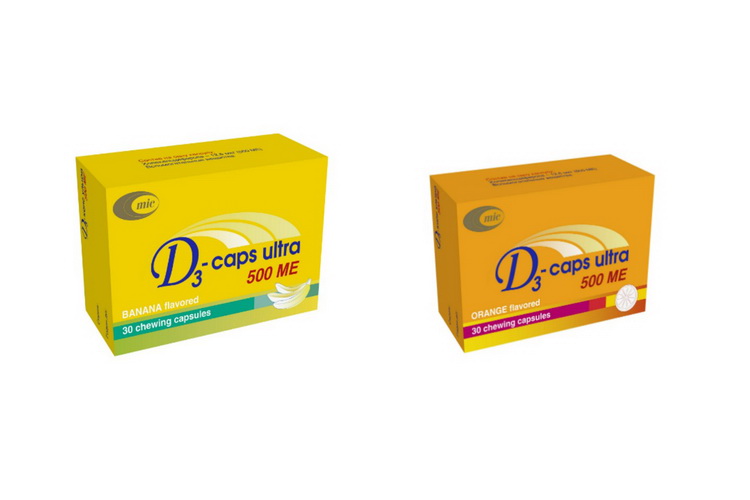 MH of Belarus registered D3-CAPS ULTRA, chewing capsules
