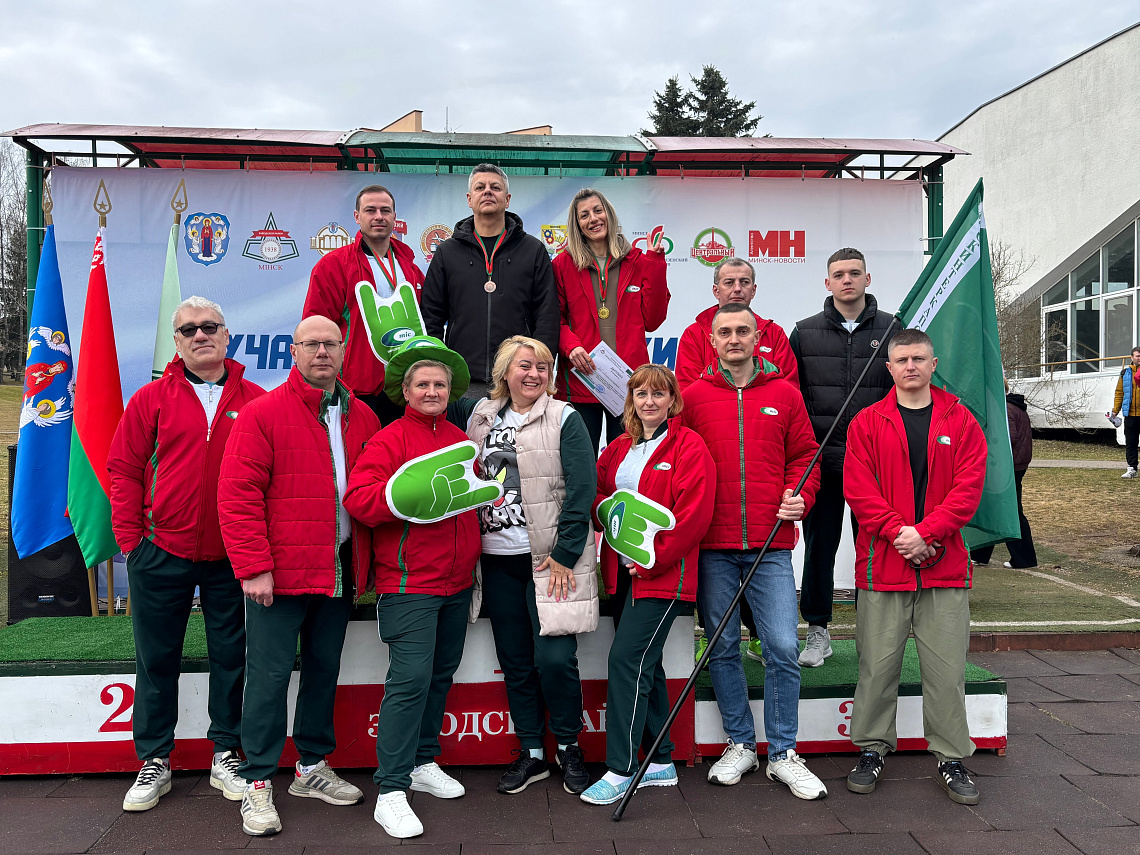 Медали «Минскинтеркапс» на спартакиаде Заводского района г. Минска