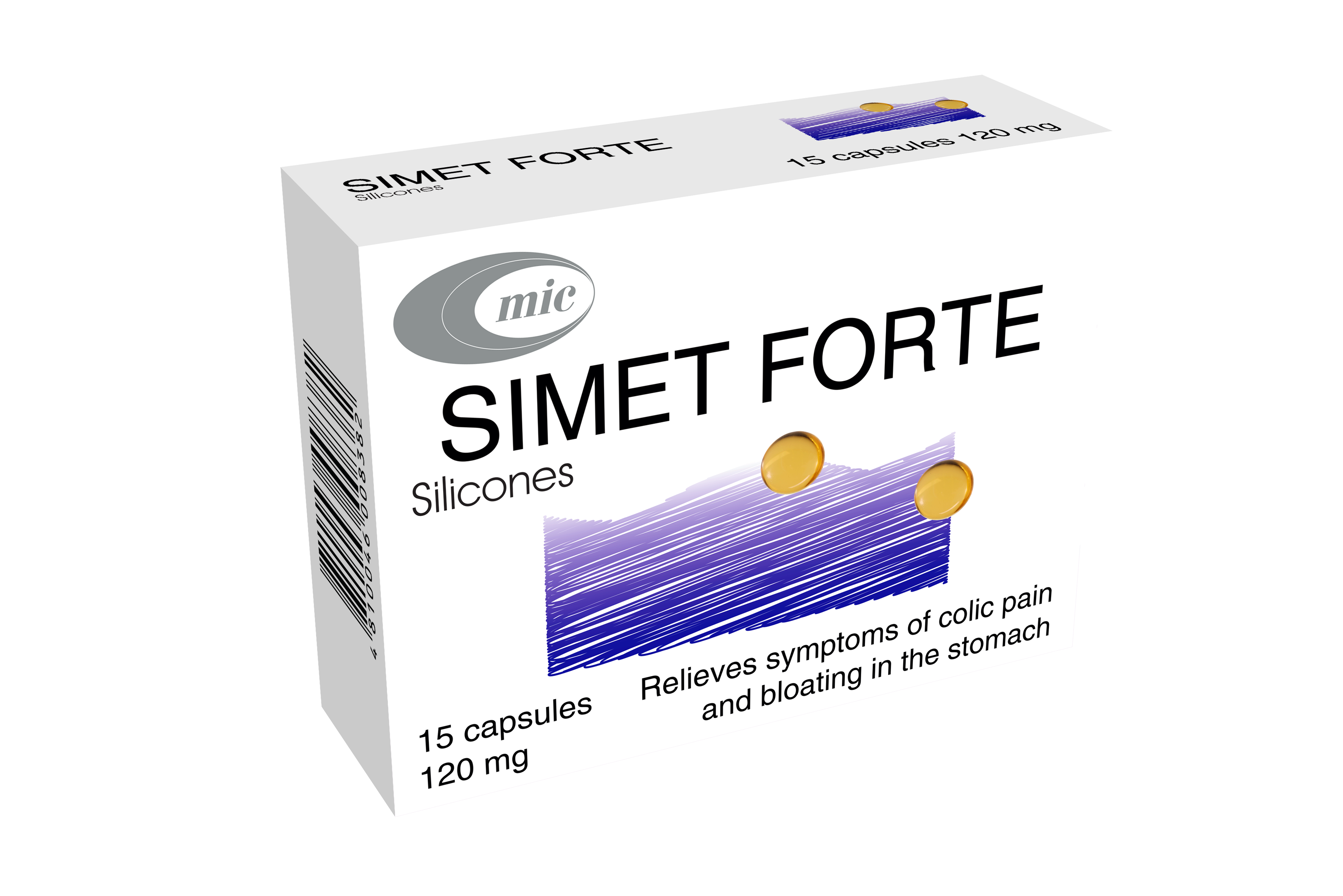 Registered a new drug SIMET FORTE, capsules 120 mg, #15
