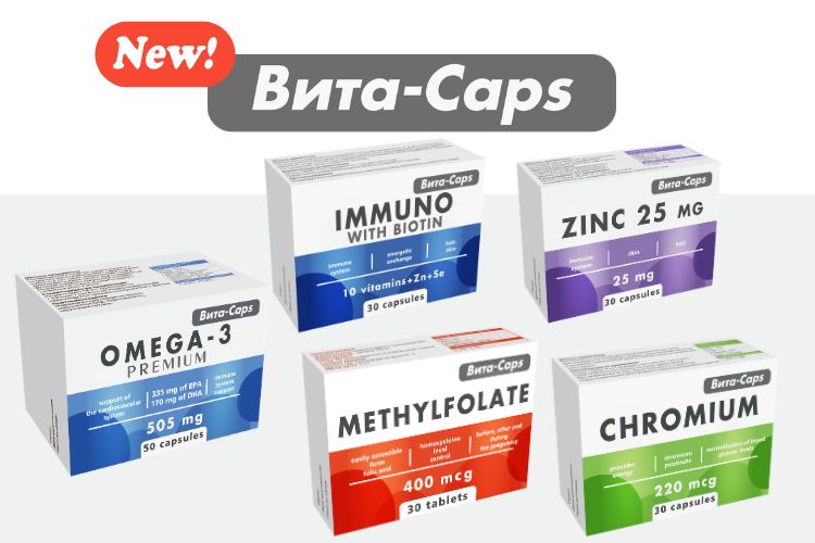 New arrival! Line of BADs. Vita-Caps is your daily health care!