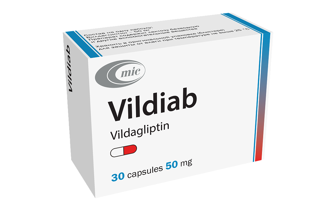 Vildiab. New product for type 2 diabetes mellitus cure
