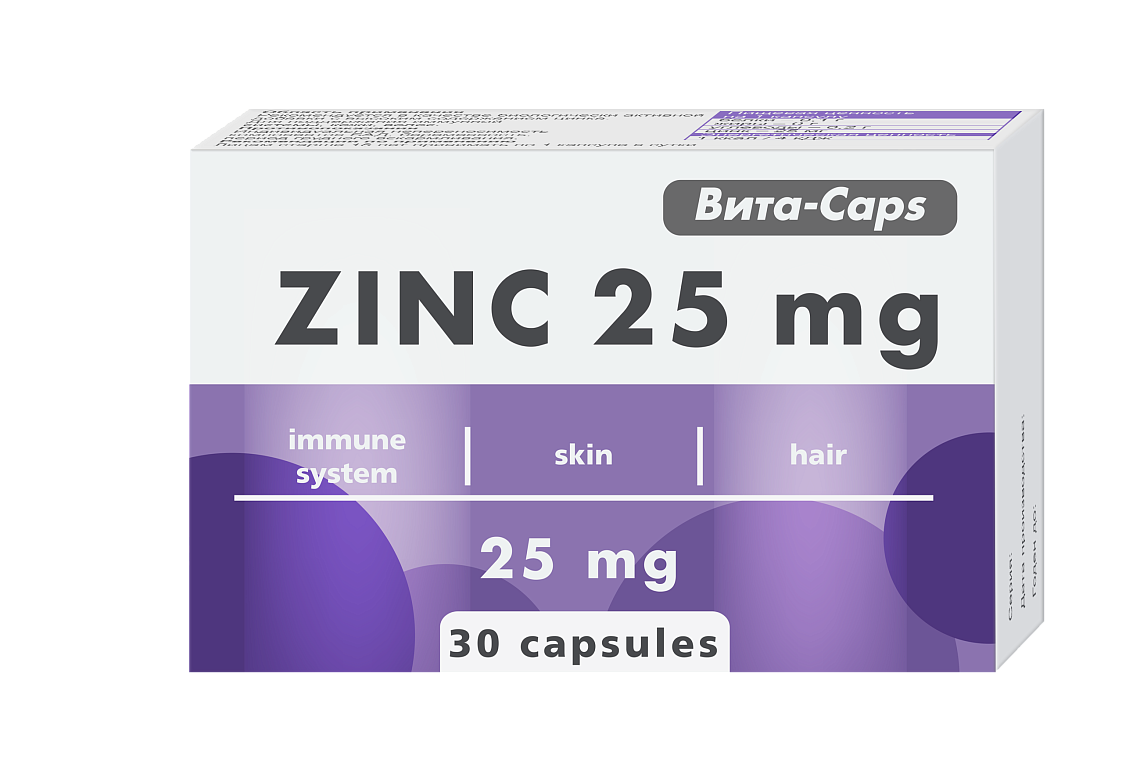 Vita-CAPS Zink, 25 mg is a new product in portfolio of Minskintercaps