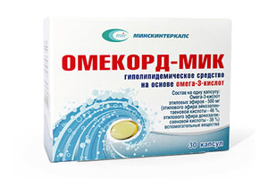 Производство и продажи лекарственного средства «Омекорд-МИК»